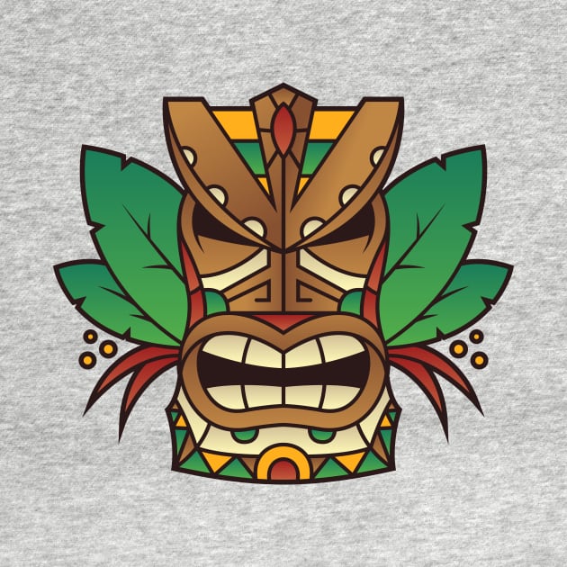 Funny Tribal Tiki Head by allovervintage